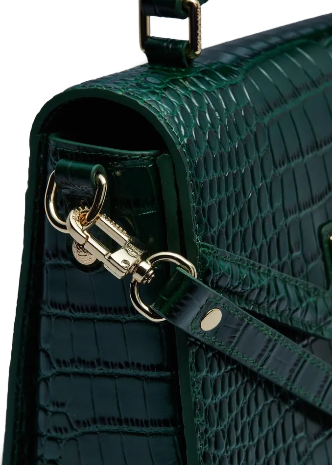 Holland Cooper Cheltenham Bag Emerald Croc Women Bags