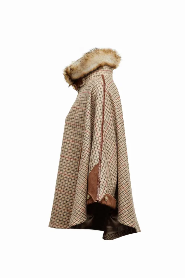 Holland Cooper Chiltern Cape Charlton Tweed Women Capes