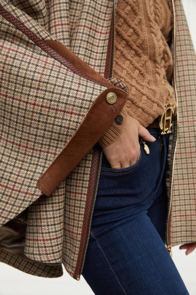 Holland Cooper Chiltern Cape Charlton Tweed Women Capes