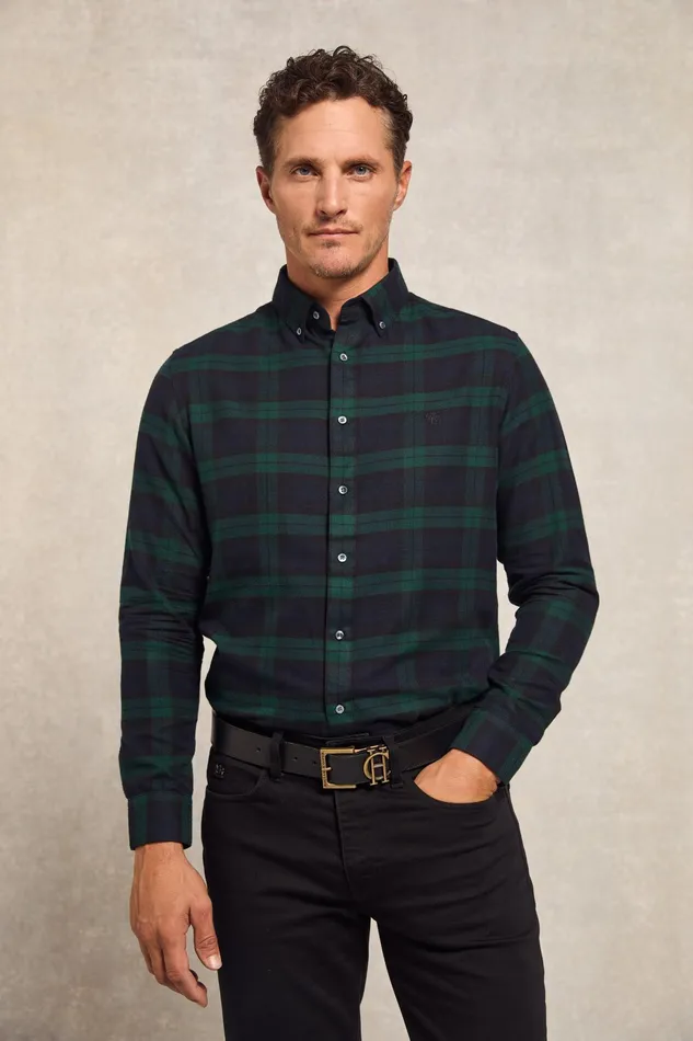 Holland Cooper Classic Button Down Shirt Blackwatch Men Shirts