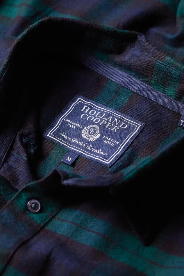 Holland Cooper Classic Button Down Shirt Blackwatch Men Shirts
