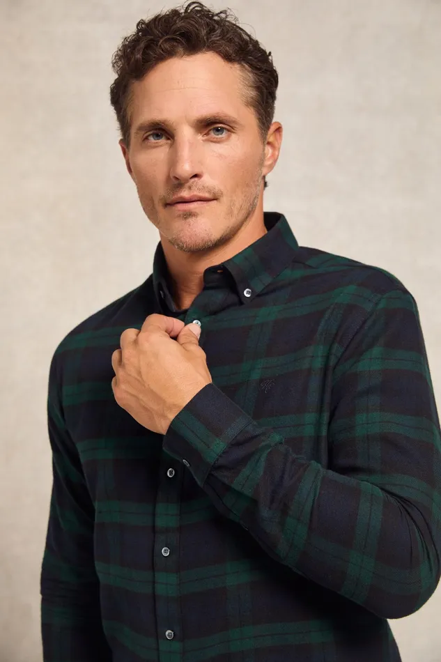 Holland Cooper Classic Button Down Shirt Blackwatch Men Shirts