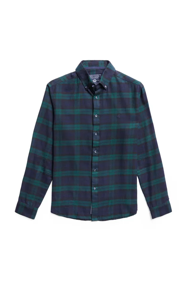 Holland Cooper Classic Button Down Shirt Blackwatch Men Shirts