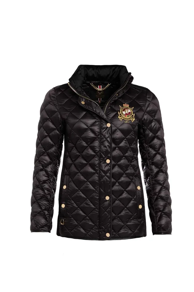 Holland Cooper Diamond Quilt Classic Jacket Black Women Jackets Holland Cooper Diamond Quilt Classic Jacket Black Women Jackets