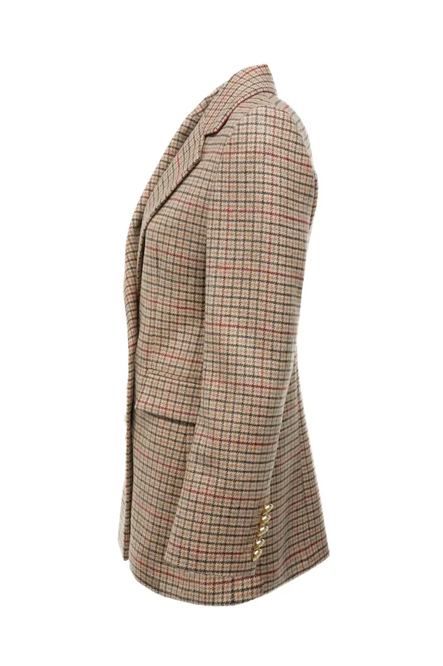 Holland Cooper Double Breasted Blazer Charlton Tweed Women Tailoring