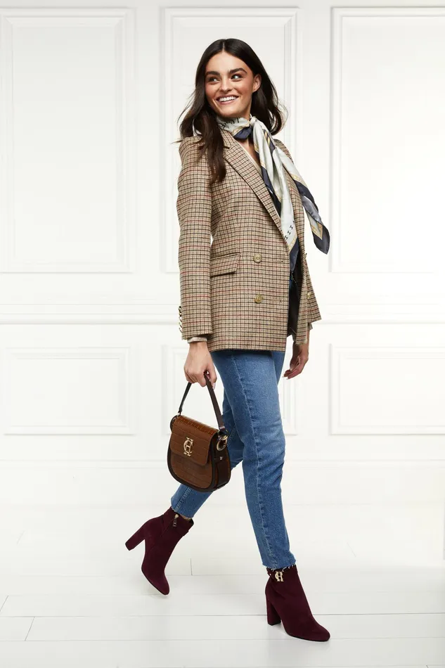 Holland Cooper Double Breasted Blazer Charlton Tweed Women Tailoring