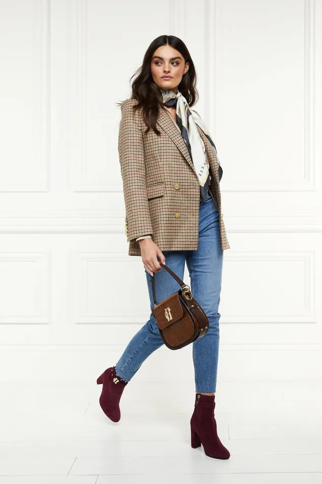 Holland Cooper Double Breasted Blazer Charlton Tweed Women Tailoring