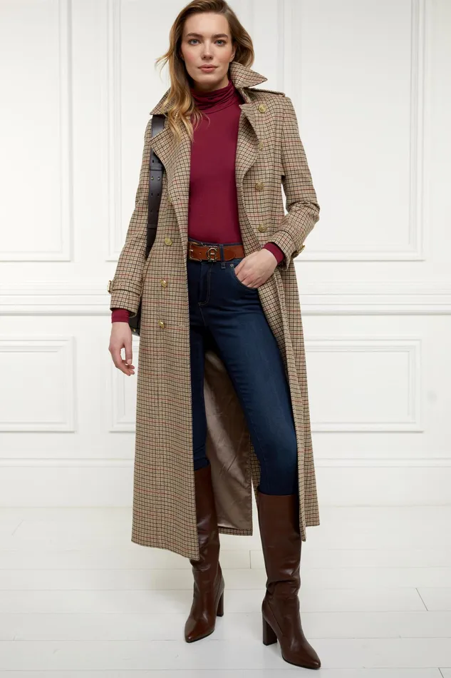 Holland Cooper Essential Roll Neck Wine Women Tops