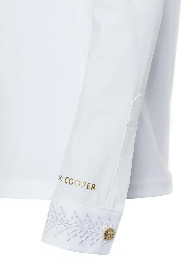 Holland Cooper Gatcombe Long Sleeve Show Shirt White Women Base Layers