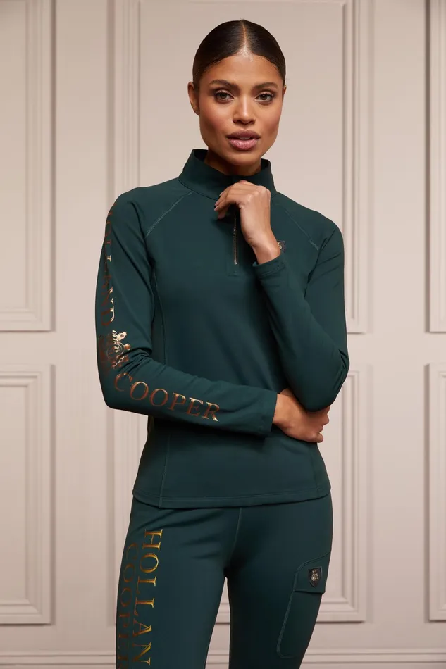 Holland Cooper Halcot Thermal Base Layer Petrol Women Base Layers
