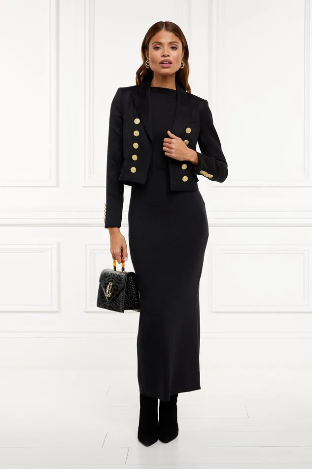 Holland Cooper Harper Maxi Dress Black Women Dresses Holland Cooper Harper Maxi Dress Black Women Dresses