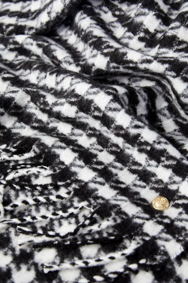 Holland Cooper HC Chelsea Scarf Houndstooth Men Scarves Holland Cooper HC Chelsea Scarf Houndstooth Men Scarves