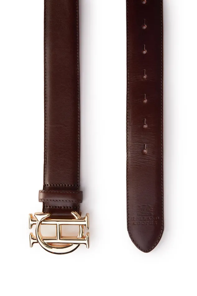 Holland Cooper HC Classic Belt Chestnut Women Belts Holland Cooper HC Classic Belt Chestnut Women Belts