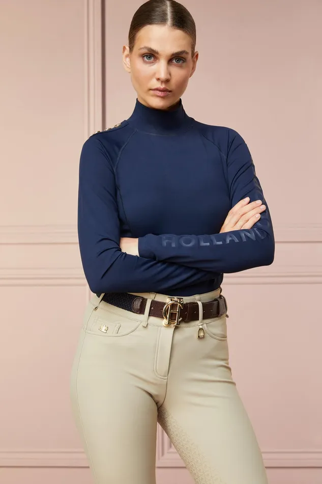 Holland Cooper HC Heritage Belt Ink Navy Women Belts Holland Cooper HC Heritage Belt Ink Navy Women Belts