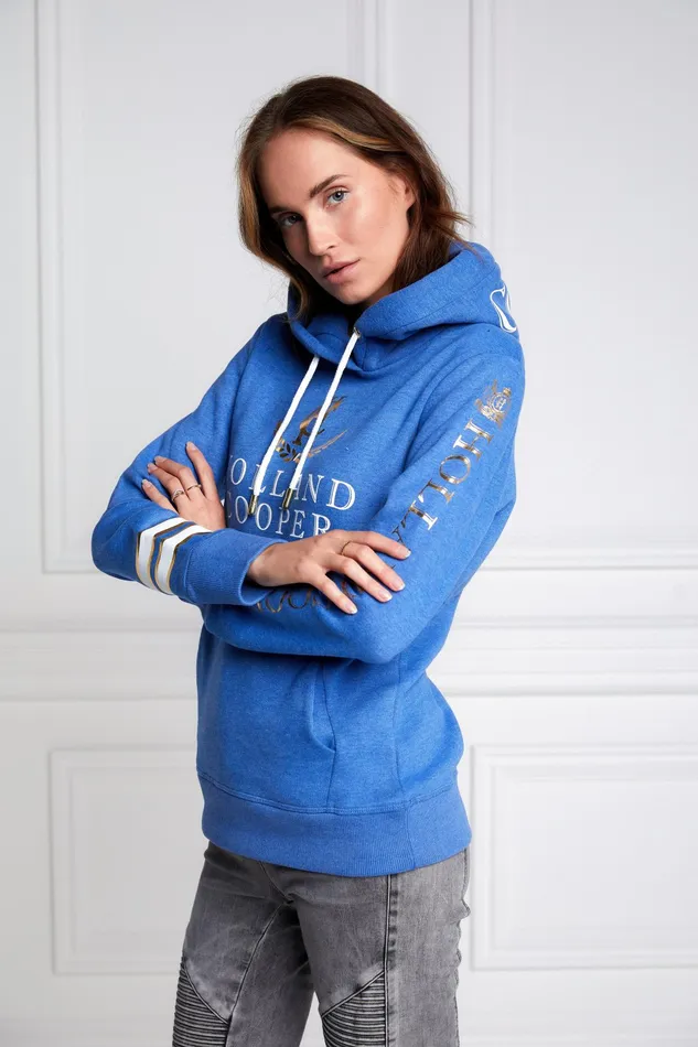 Holland Cooper HC Heritage Hoodie Cobalt Women Hoodies