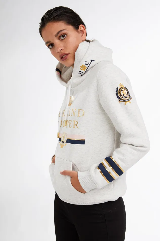 Holland Cooper HC Heritage Hoodie Grey Women Hoodies