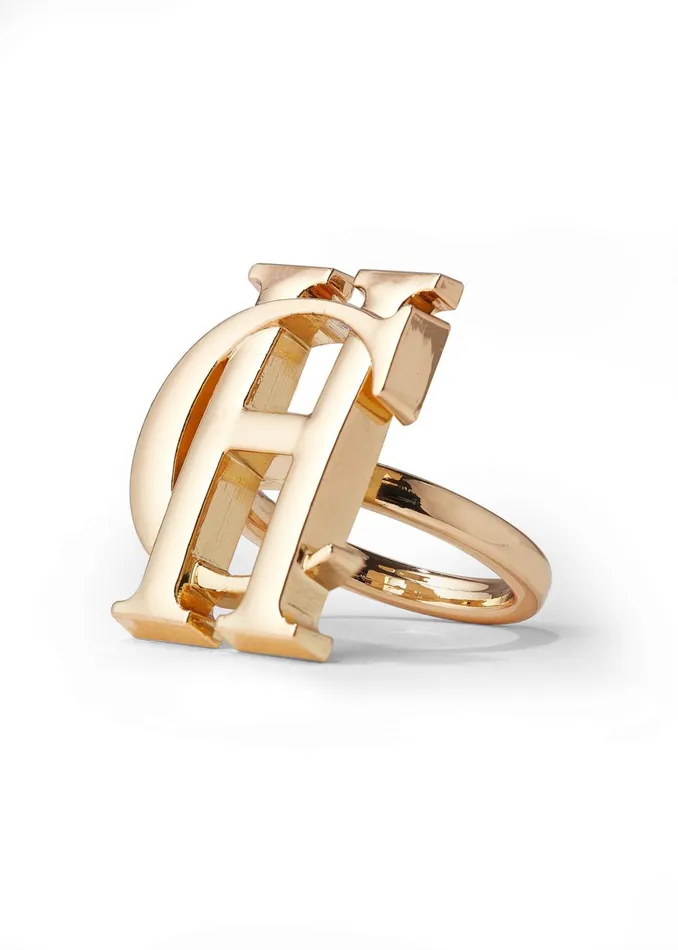 Holland Cooper HC Scarf Ring Gold Women Scarves