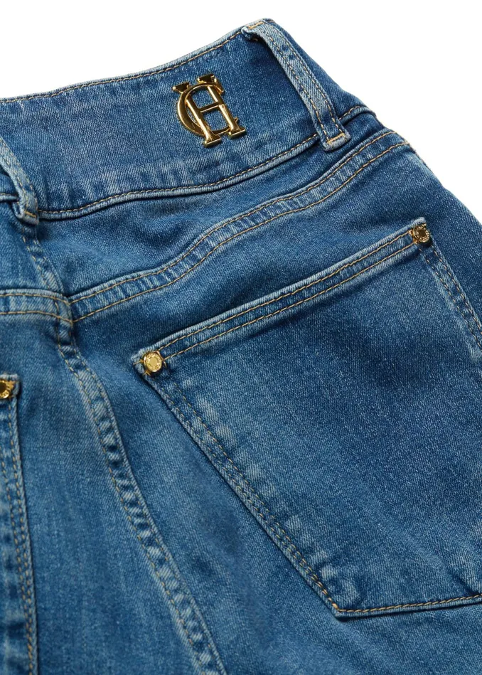 Holland Cooper High Rise Flared Jean Denim Women Jeans