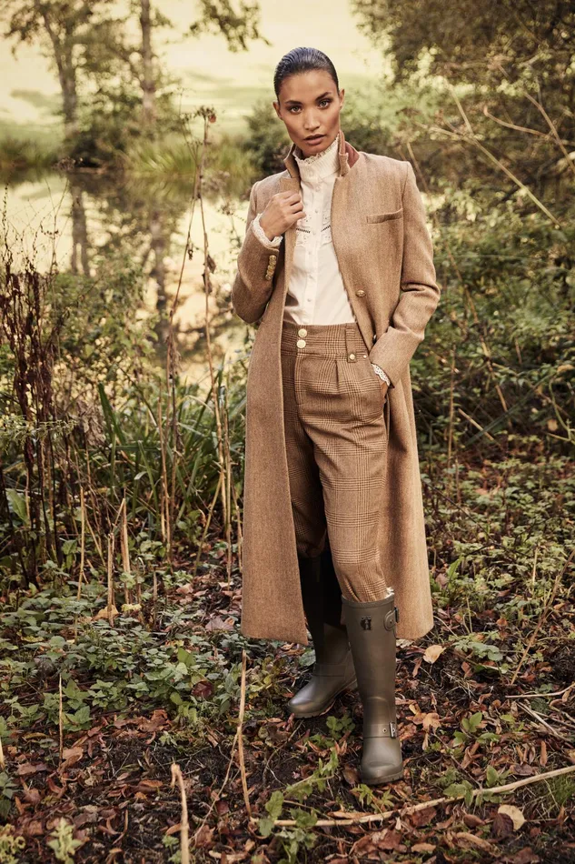 Holland Cooper High Waisted Peg Trouser Tawny Women Tailoring