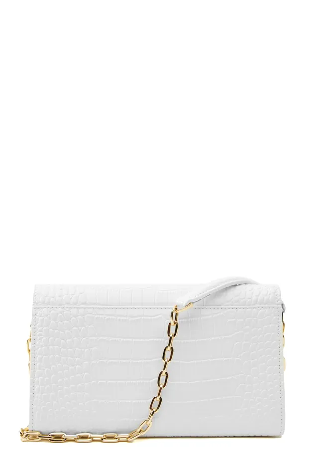 Holland Cooper Highbury Clutch Bag White Croc Women Bags Holland Cooper Highbury Clutch Bag White Croc Women Bags