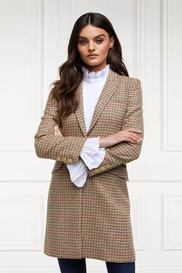 Holland Cooper Highgrove Coat Charlton Tweed Women Tailoring