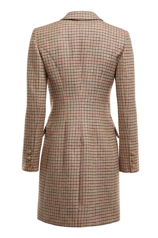 Holland Cooper Highgrove Coat Charlton Tweed Women Tailoring