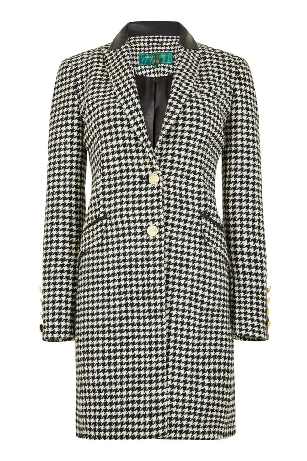 Holland Cooper Kempton Coat Houndstooth Women Tailoring