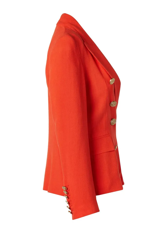 Holland Cooper Knightsbridge Blazer Neroli Linen Women Blazers