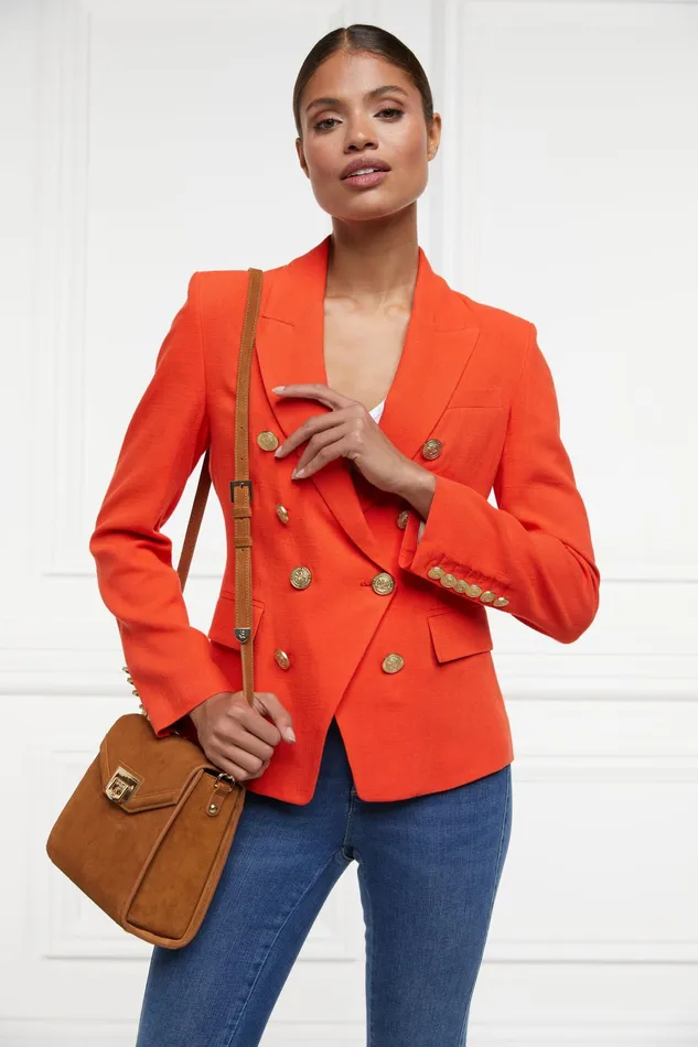 Holland Cooper Knightsbridge Blazer Neroli Linen Women Blazers