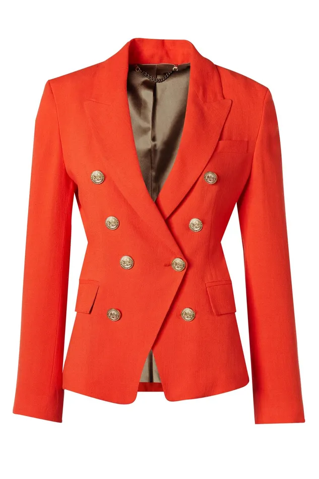 Holland Cooper Knightsbridge Blazer Neroli Linen Women Blazers