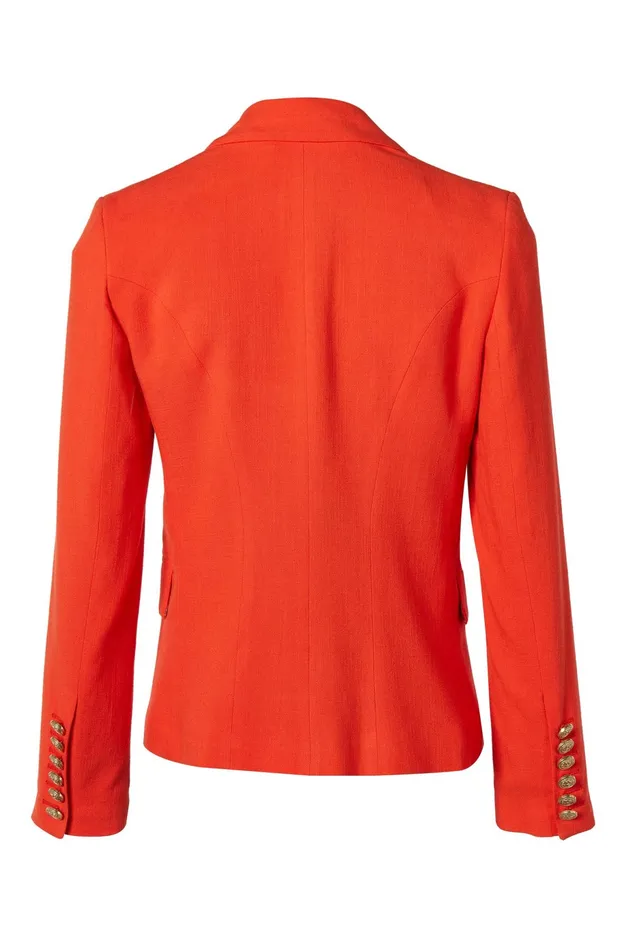 Holland Cooper Knightsbridge Blazer Neroli Linen Women Blazers