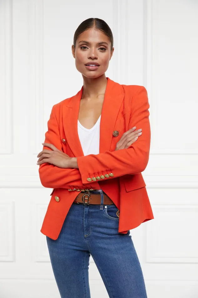 Holland Cooper Knightsbridge Blazer Neroli Linen Women Blazers