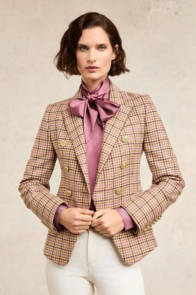 Holland Cooper Knightsbridge Blazer Sudeley Pink Women Tailoring