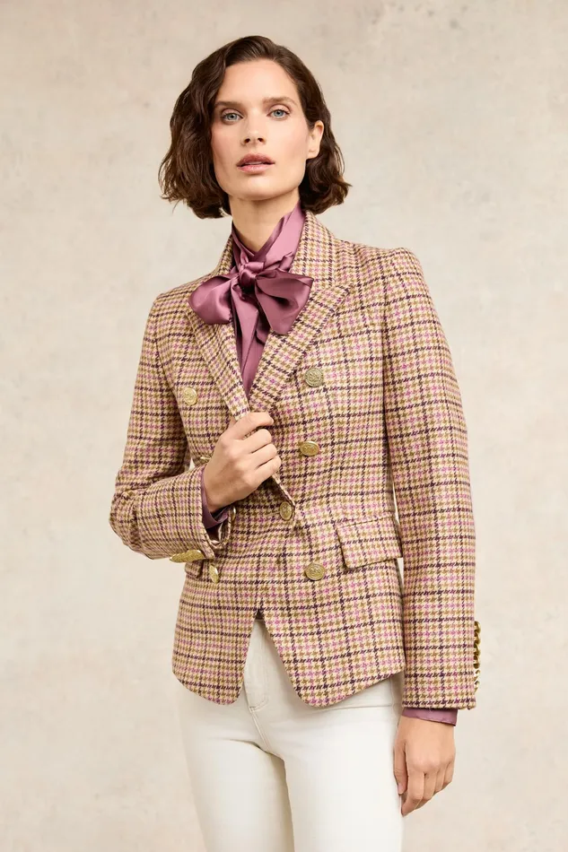 Holland Cooper Knightsbridge Blazer Sudeley Pink Women Tailoring