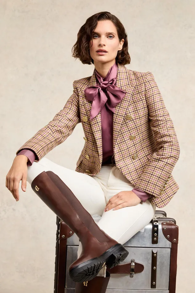 Holland Cooper Knightsbridge Blazer Sudeley Pink Women Tailoring