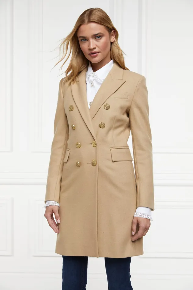 Holland Cooper Knightsbridge Coat Camel Women Tailoring