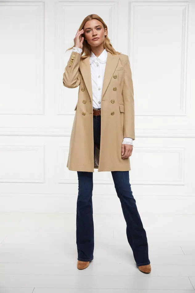 Holland Cooper Knightsbridge Coat Camel Women Tailoring