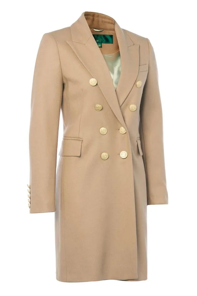 Holland Cooper Knightsbridge Coat Camel Women Tailoring