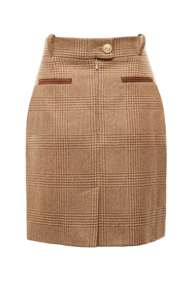 Holland Cooper Knightsbridge Skirt Tawny Women Tailoring