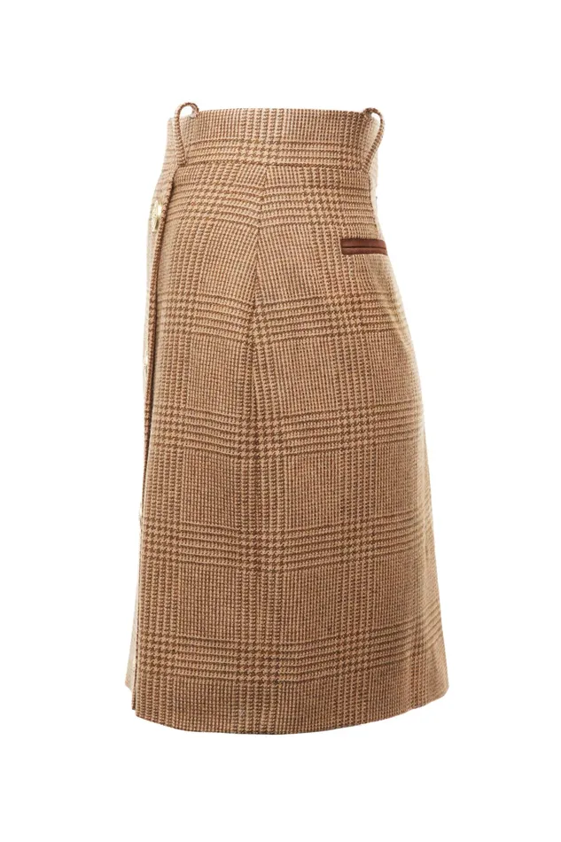 Holland Cooper Knightsbridge Skirt Tawny Women Tailoring