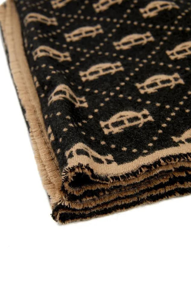 Holland Cooper Lightweight Monogram Scarf Tan Black Men Scarves Holland Cooper Lightweight Monogram Scarf Tan Black Men Scarves