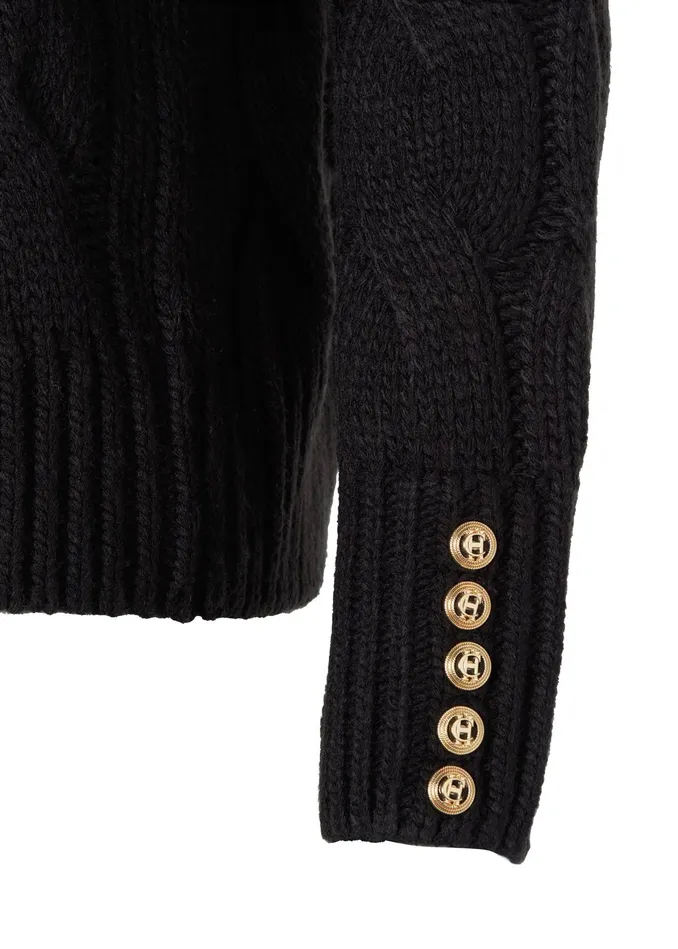 Holland Cooper Lucia Roll Neck Knit Black Women Knitwear