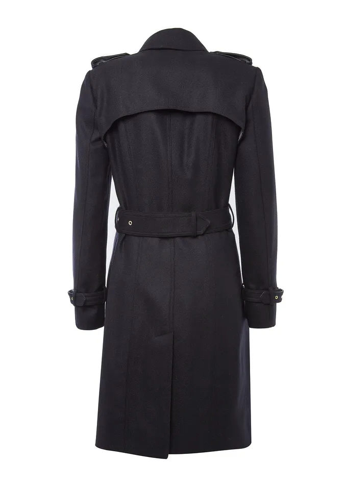 Holland Cooper Marlborough Trench Coat Soft Navy Women Tailoring