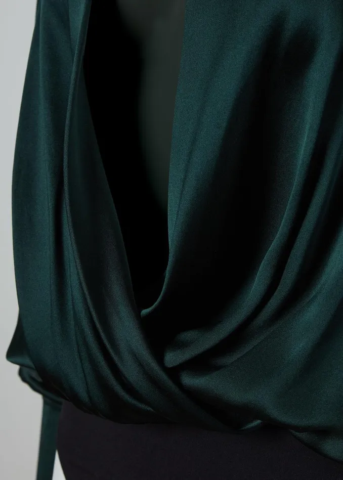 Holland Cooper Silk Bodysuit Emerald Women Bodysuits Holland Cooper Silk Bodysuit Emerald Women Bodysuits