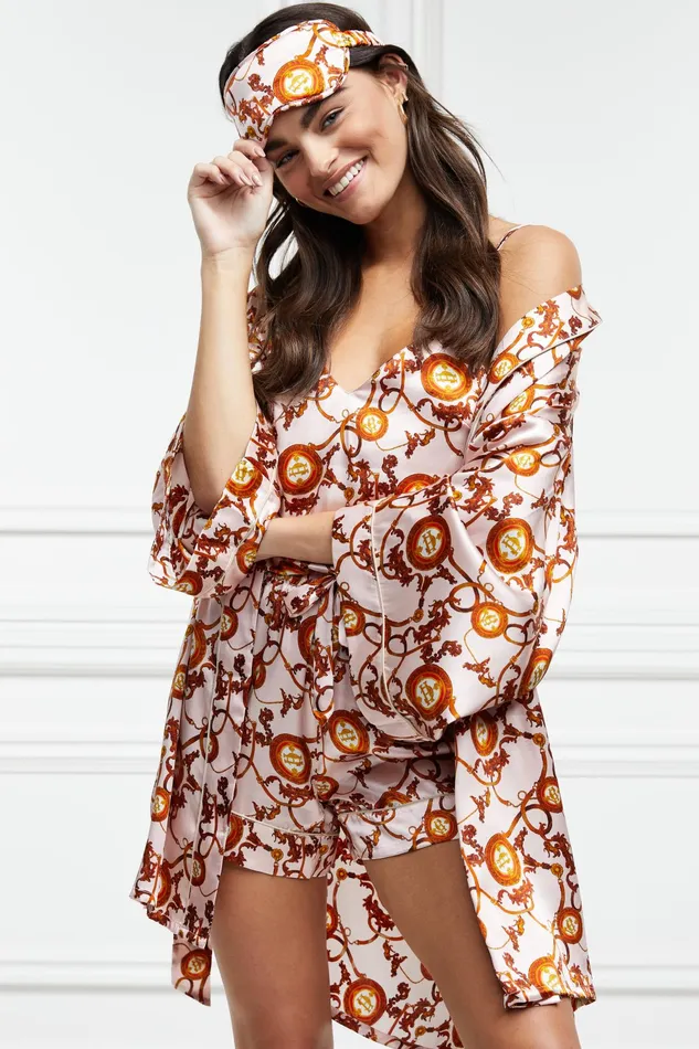 Holland Cooper Silk Camisole Blush Women Sleepwear