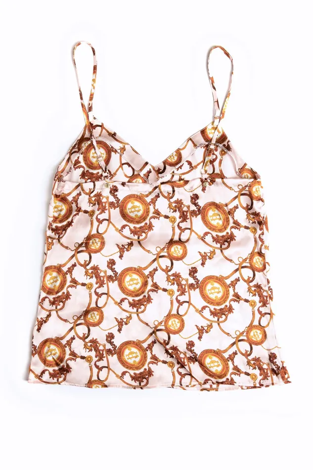 Holland Cooper Silk Camisole Blush Women Sleepwear