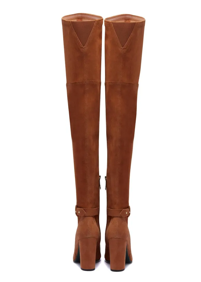 Holland Cooper Sloane Over The Knee Boot Tan Women Boots Holland Cooper Sloane Over The Knee Boot Tan Women Boots