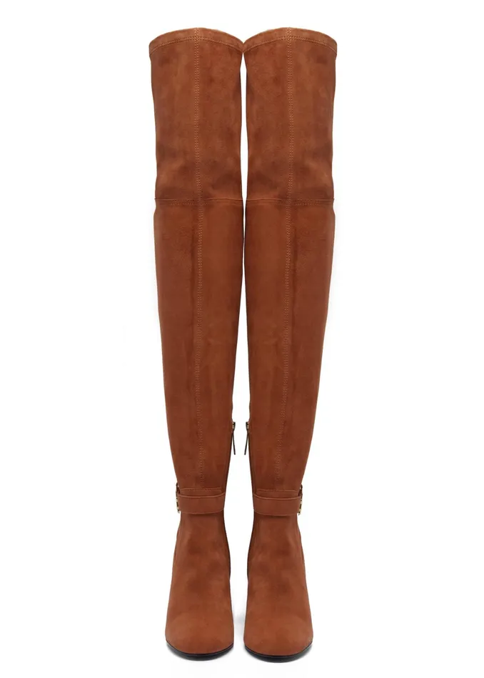 Holland Cooper Sloane Over The Knee Boot Tan Women Boots Holland Cooper Sloane Over The Knee Boot Tan Women Boots