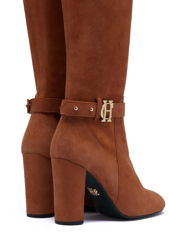 Holland Cooper Sloane Over The Knee Boot Tan Women Boots Holland Cooper Sloane Over The Knee Boot Tan Women Boots