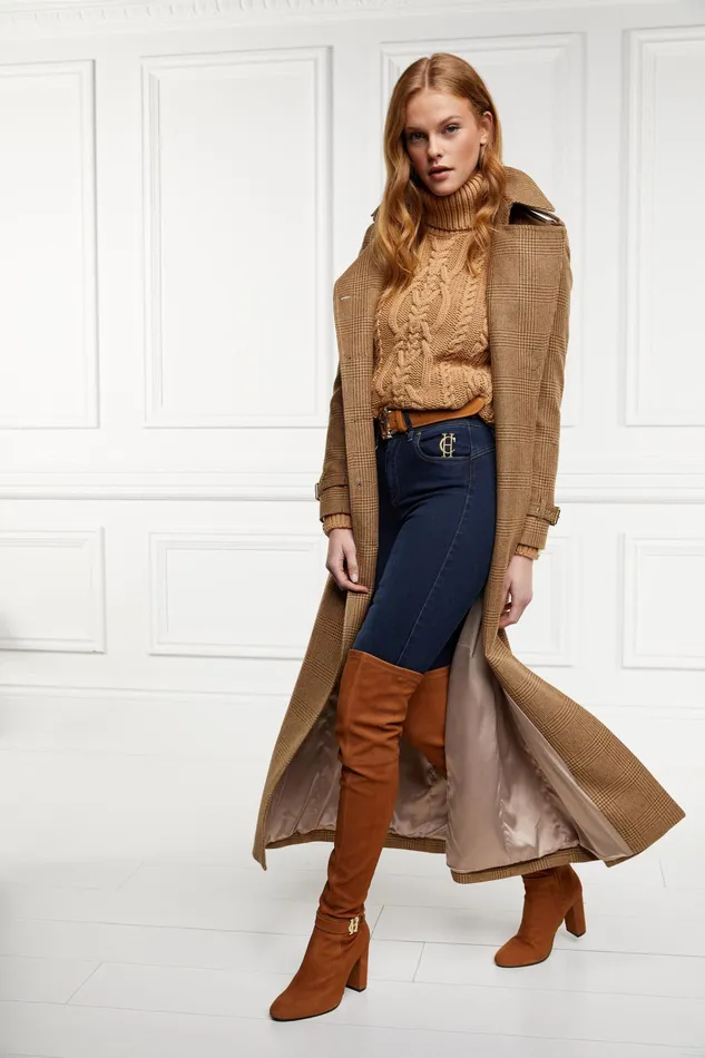 Holland Cooper Sloane Over The Knee Boot Tan Women Boots Holland Cooper Sloane Over The Knee Boot Tan Women Boots